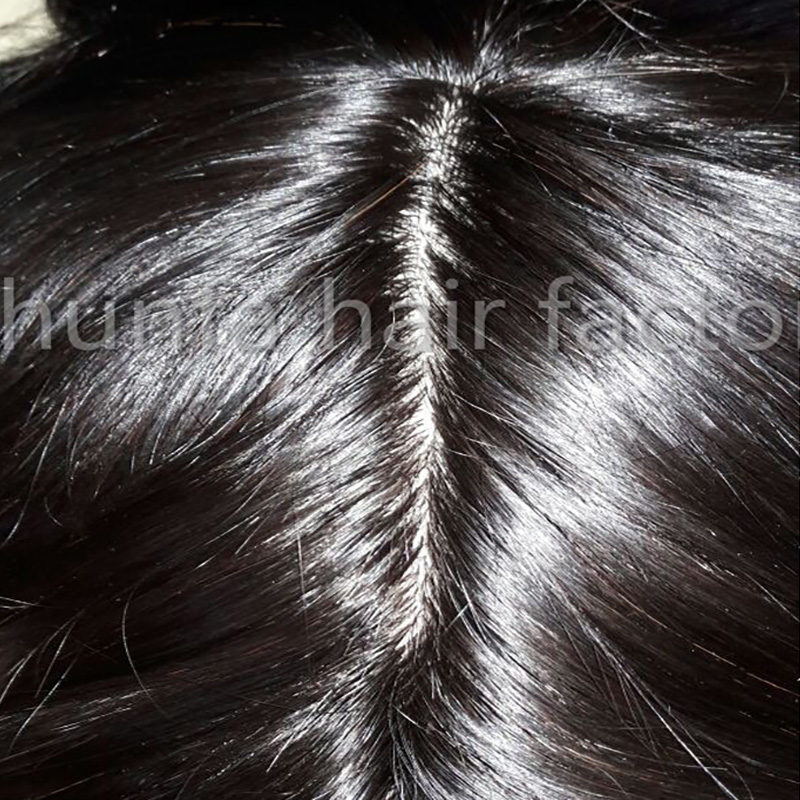 Full Lace Toupee 2 SFT-1425 Low Silk Hair replacement system from toupee factory