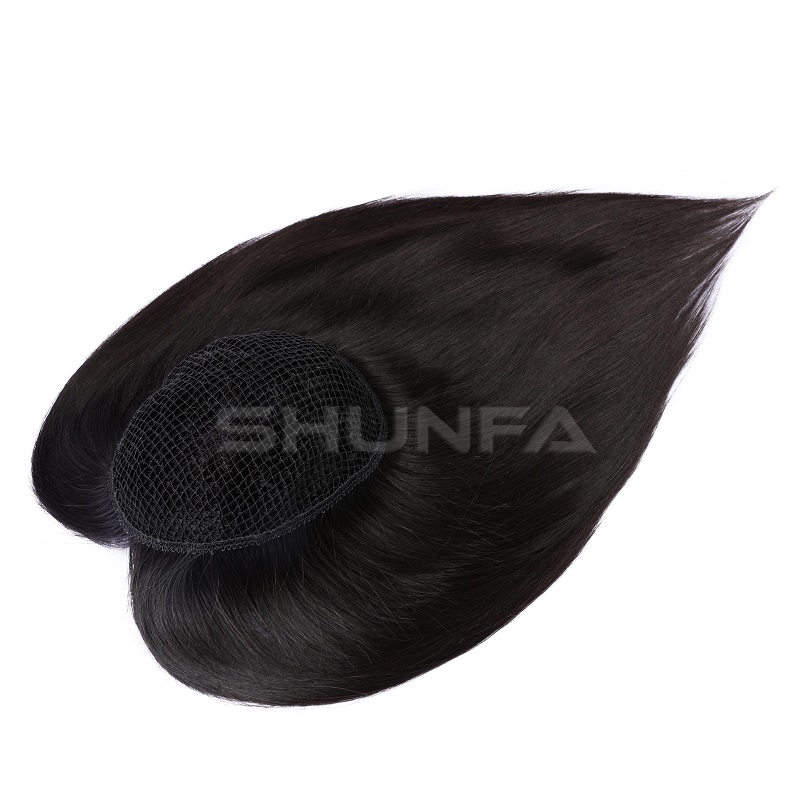 Double line Integration hairpiece - hair Pull Through Toppers for Thinner Hair 1 Women Integration hairpiece