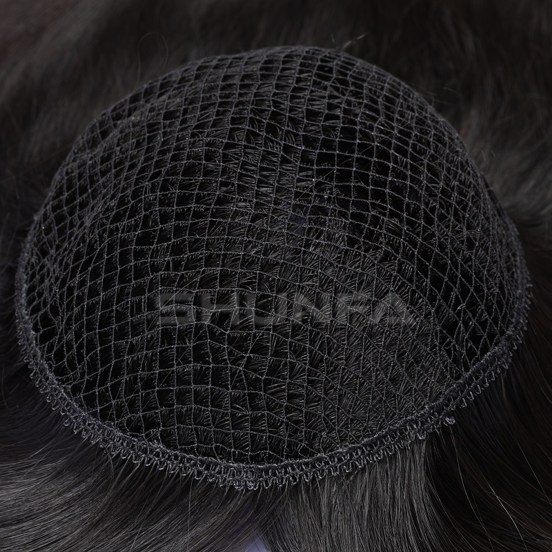 Double line Integration hairpiece - hair Pull Through Toppers for Thinner Hair 3 double line integration hair piece