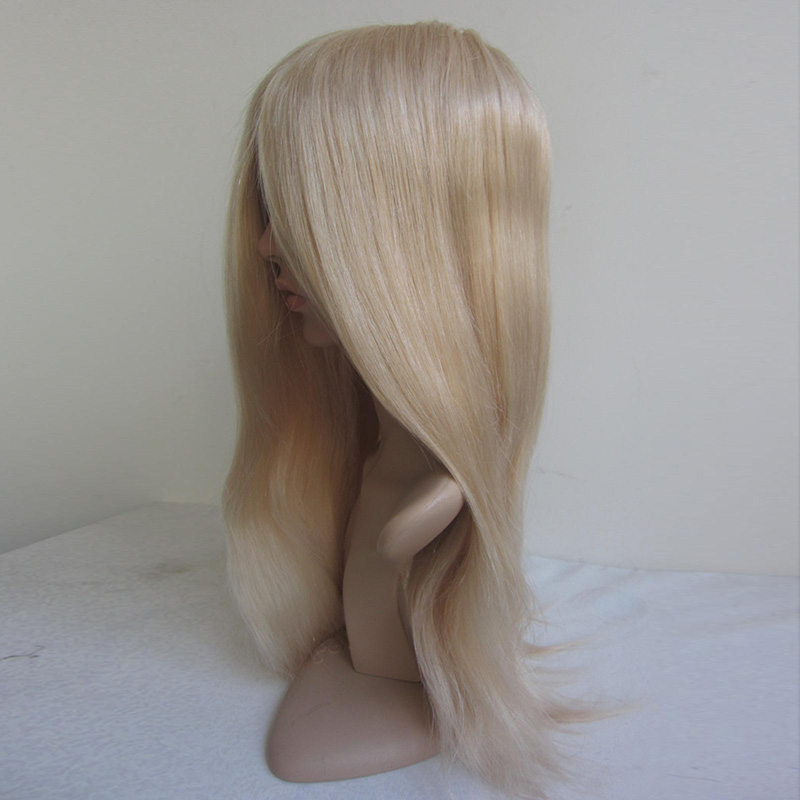 Customzied Blonde long hair Womens Custom Integration Hair Systems