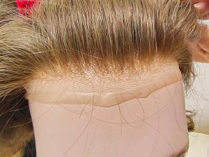 bleached knot in front super natural hairline mono hair toupee for men