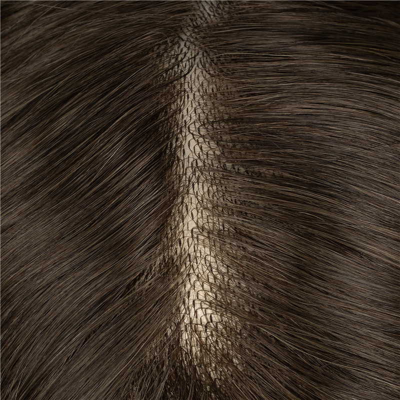 knotted skin toupee European natural human hair