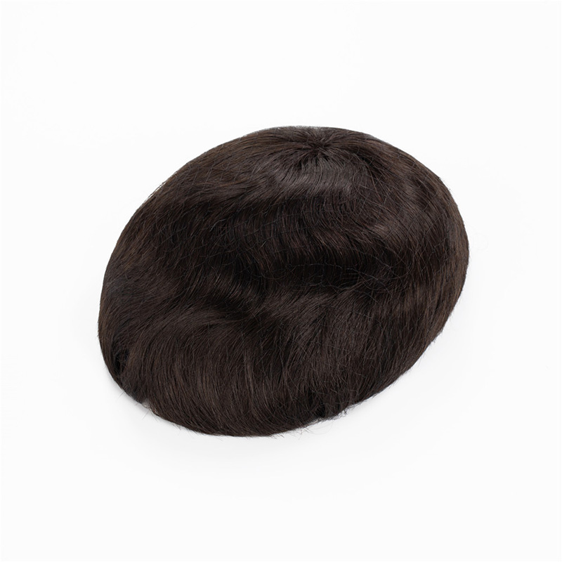 knotted skin toupee bald men solution quality