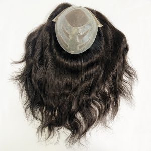 durable fine mono on rite men toupees in long hair