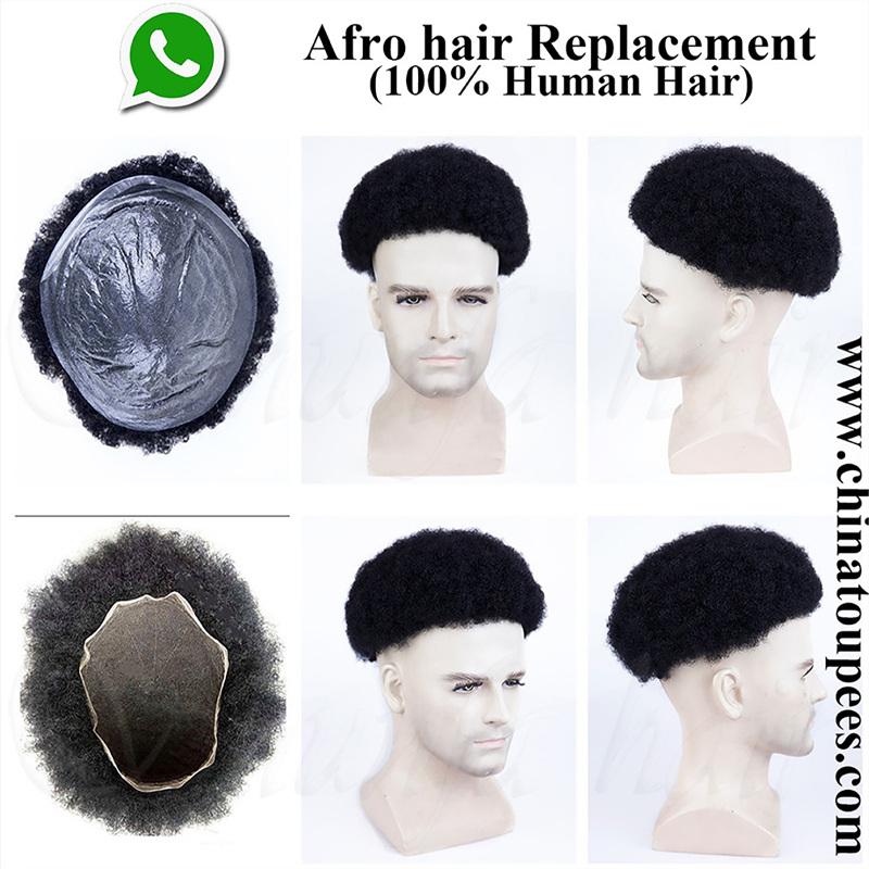Full Skin and Full Lace African American Men Hair System