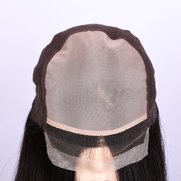 mono top lace front with machine made weft back wig from Shunfa hair factory sfm-186