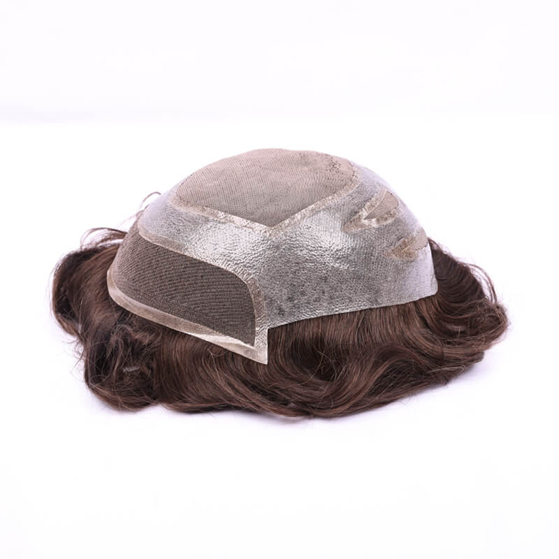 Great hair Partial wigs for top of head with Mono Base PU Boarder