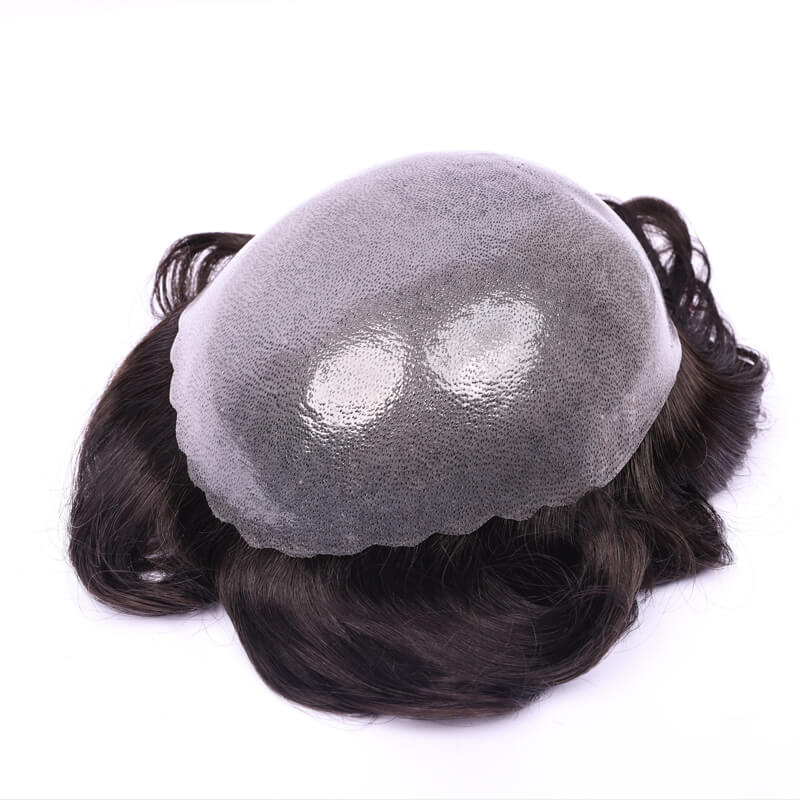 Sft-2000 Scallop Front Thin Skin Hair Price for Men with Medium Density