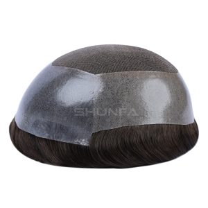New Australia - Lace center with wide PU around men toupee from direct hair factory