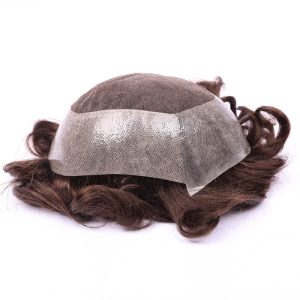 New Australia - Lace center with wide PU around men toupee from direct hair factory