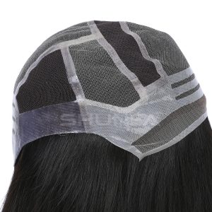 Best Chinese virgin hair silicon lace cap natural hairline  shunfa hair medical sally wig