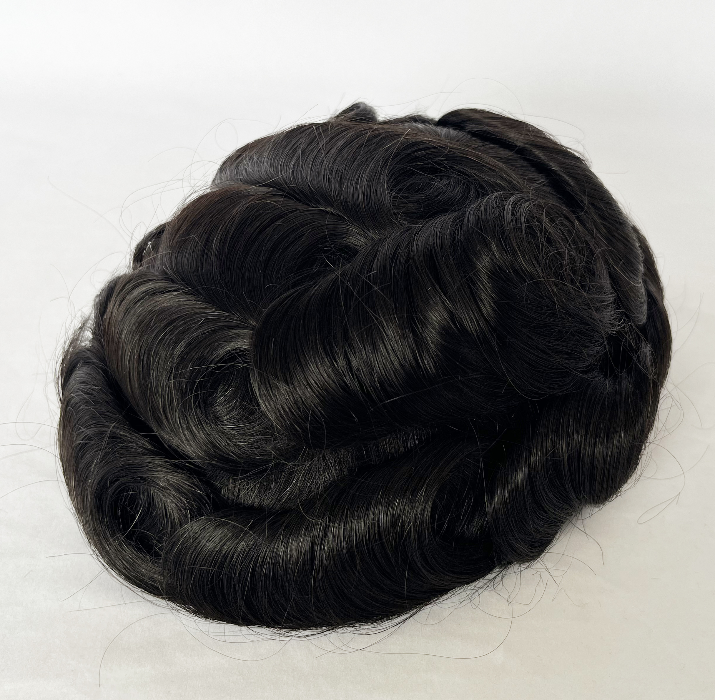sft-2053 The durable mono toupee in Shunfa hair factory stock