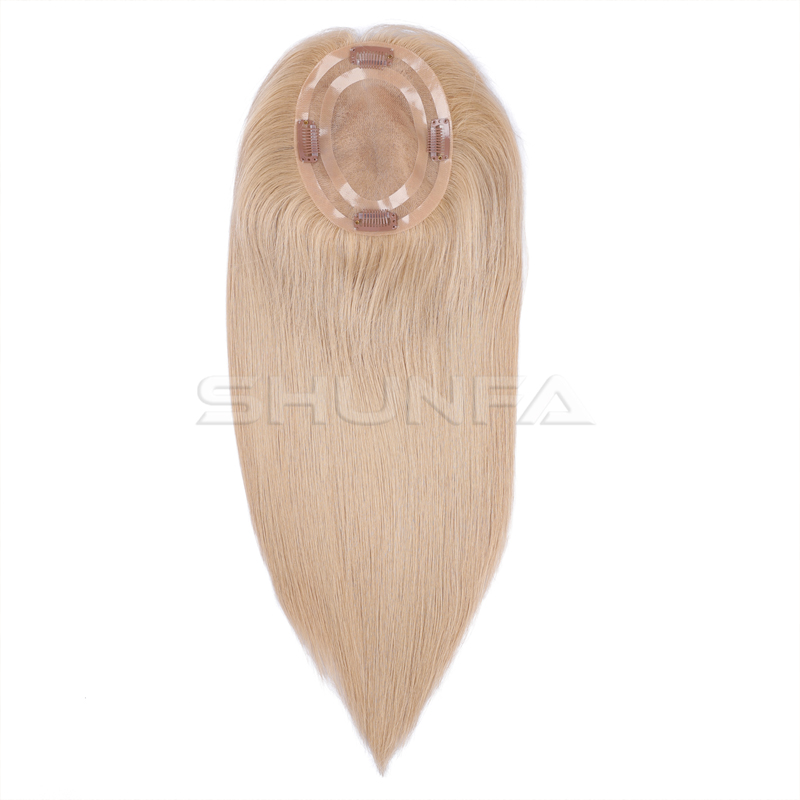 Stock mono toppers have different beautiful colors Shunfa Hair Replacement