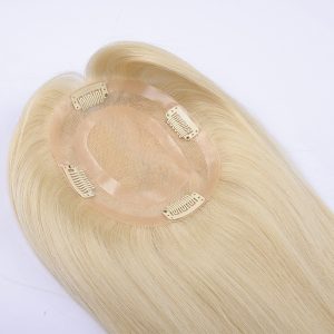 ladies silk skin topper with mix blonde color