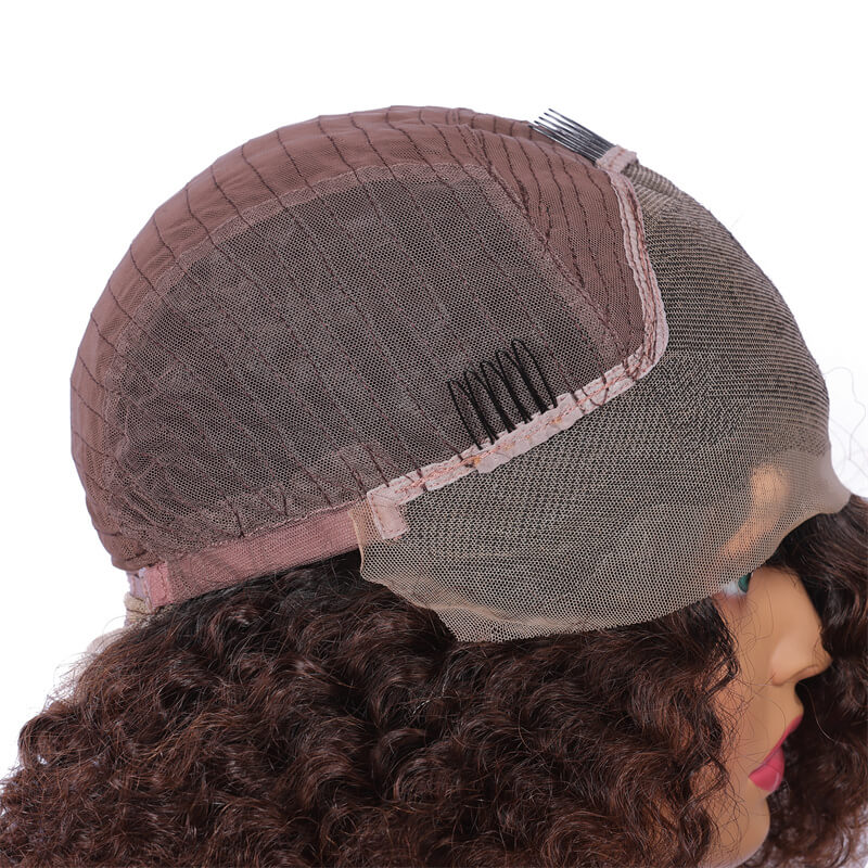 Bob curly 12inch-clips and adjustable on cap design