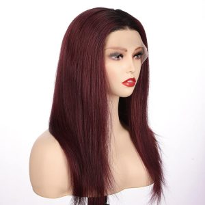 sfl-267 lace front wig -invisible hair knots and durbale clips