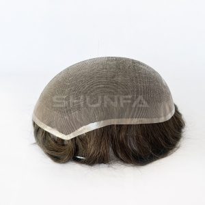 100% human hair customized order fine welded mono toupee