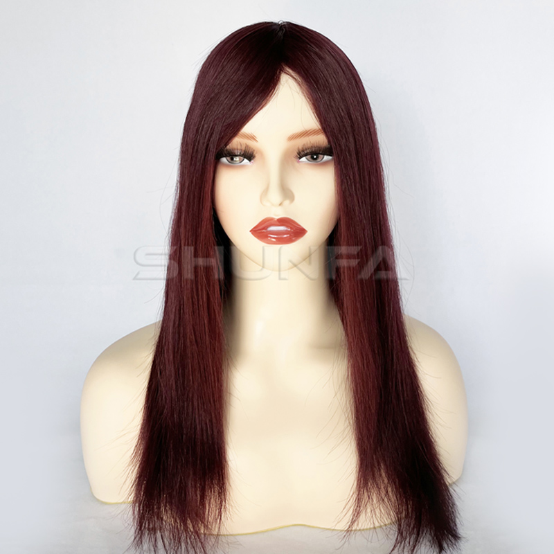 thin skin long hair pieces with special custom order colors