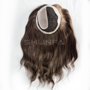 Customized order monofilament integration hair piece with wholsale price