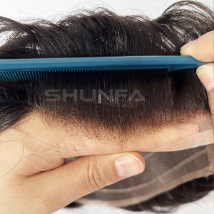 natural hairline with bleached knot