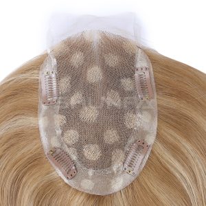 High-Quality Clip-In Lace Hair Topper with Natural Hairline for Hair Loss