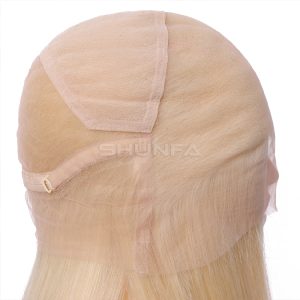 Pretty light blonde virgin human hair wigs with natural looking - Color #613