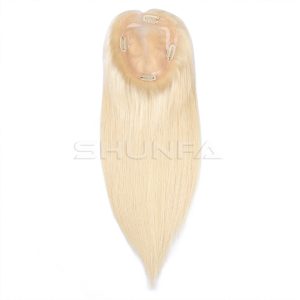 Mono topper - Mono base with high quality virgin human hair hairpiece for women - #613