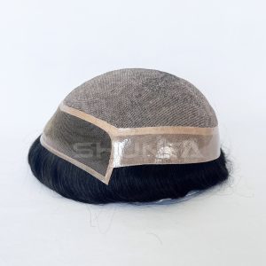 Stock silk toupee in Shunfa hair factory