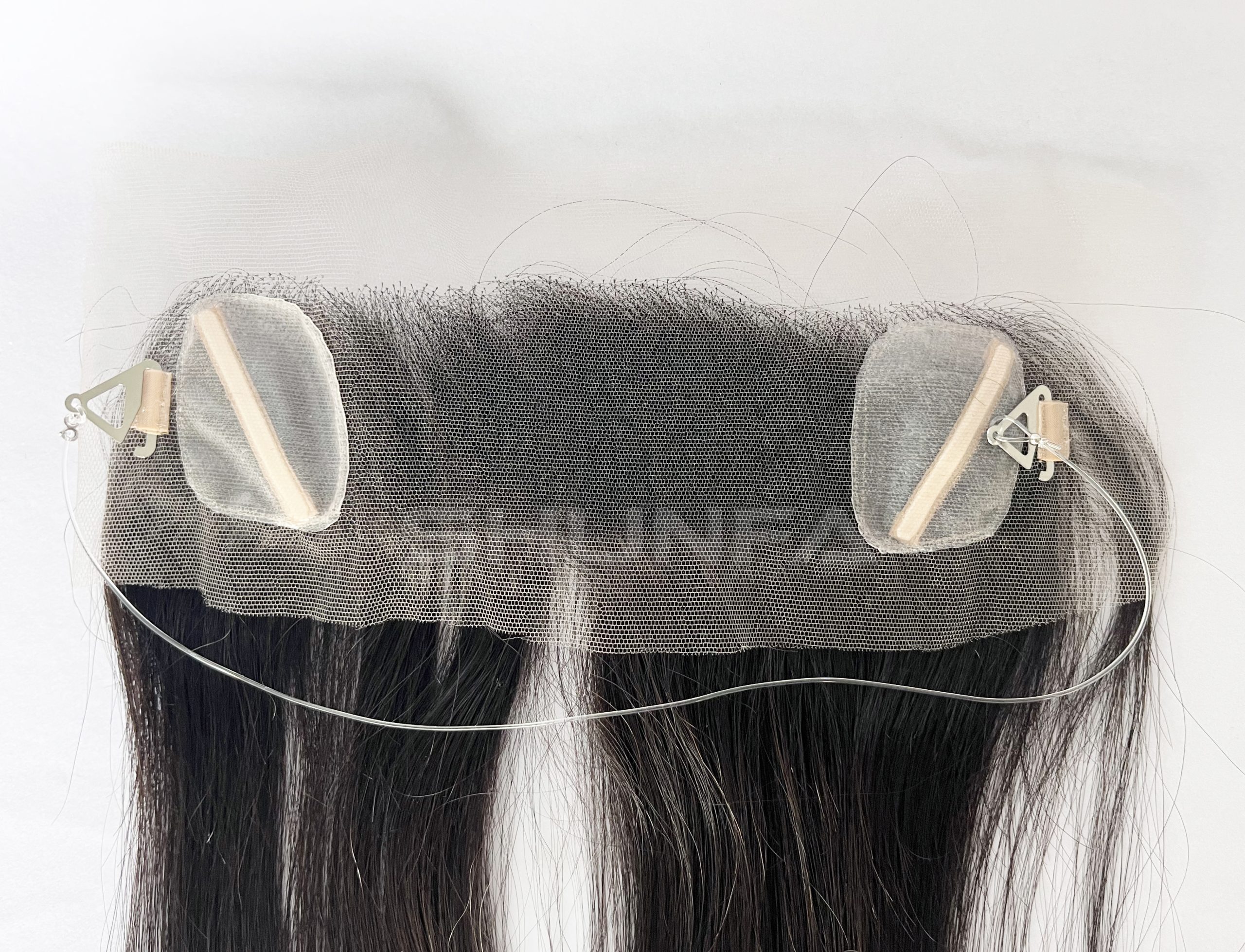lace with silicone hairline piece