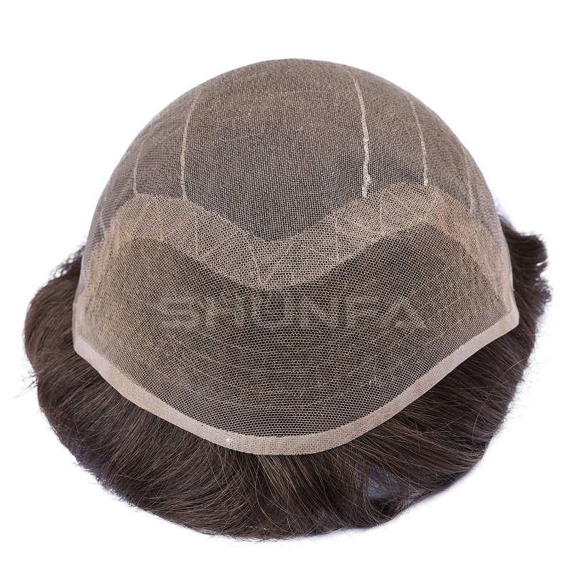 Swiss mono lace - Professional men toupee items indian human hair wholesale price 1 Swiss mono toupee