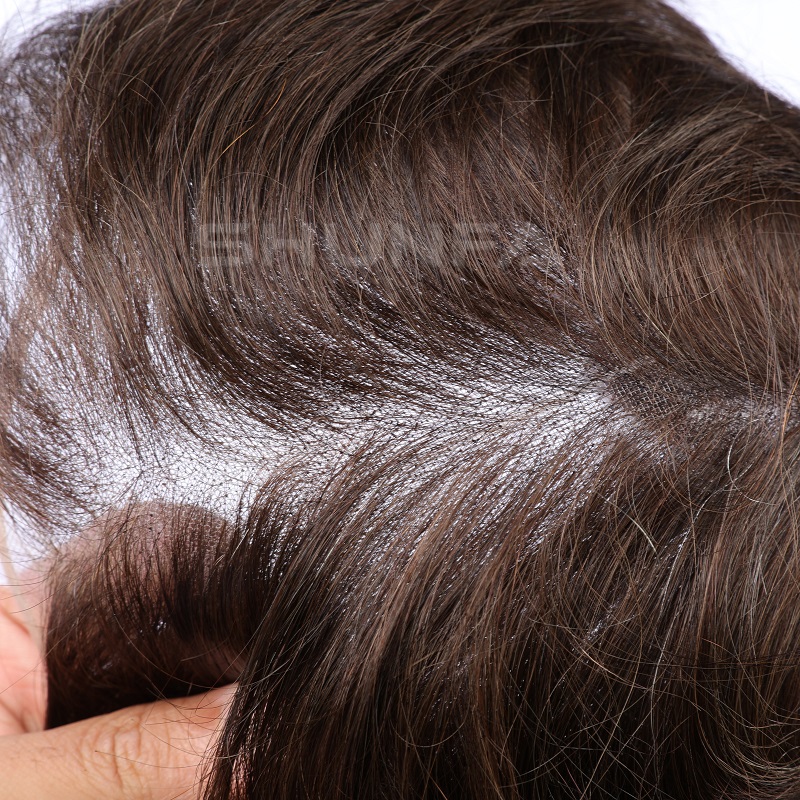 Swiss mono lace - Professional men toupee items indian human hair wholesale price 2 Men hair system