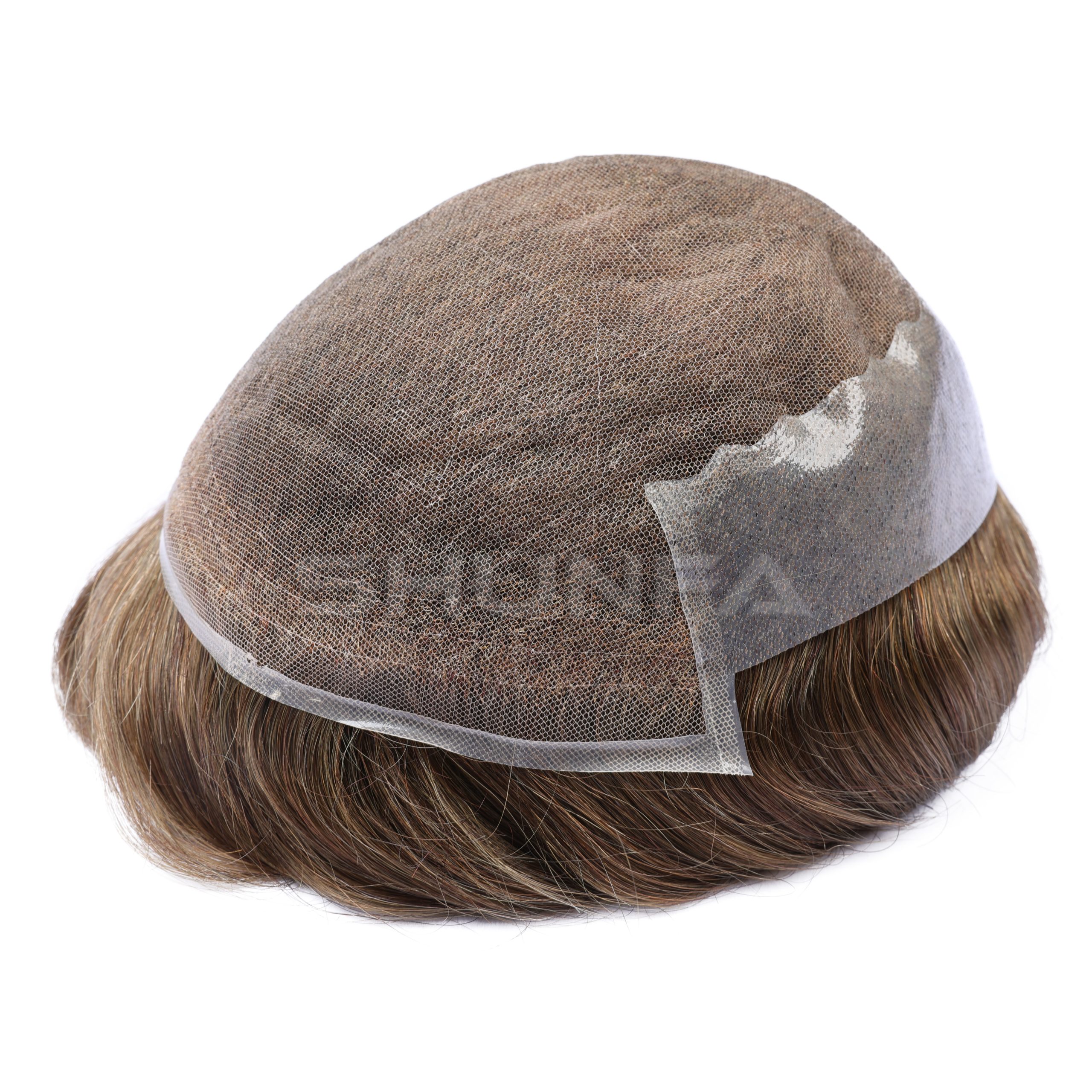 Stock order US Swiss lace men hair replacement 1 US swiss lace #7 (4) 拷贝