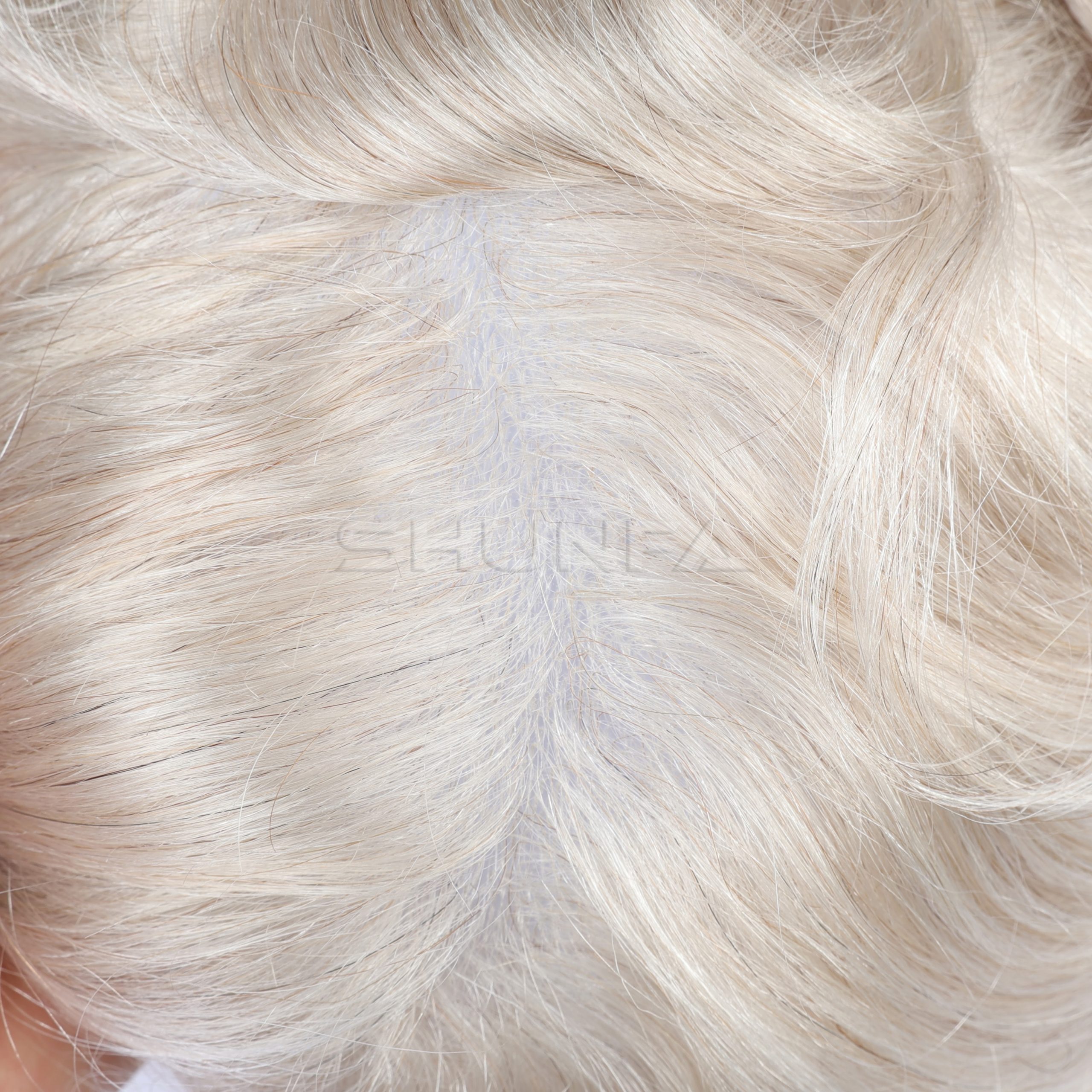 Super thin skin v-loop base toupee for men from direct hair factory 3 V loop 0406 #59 (3) 拷贝