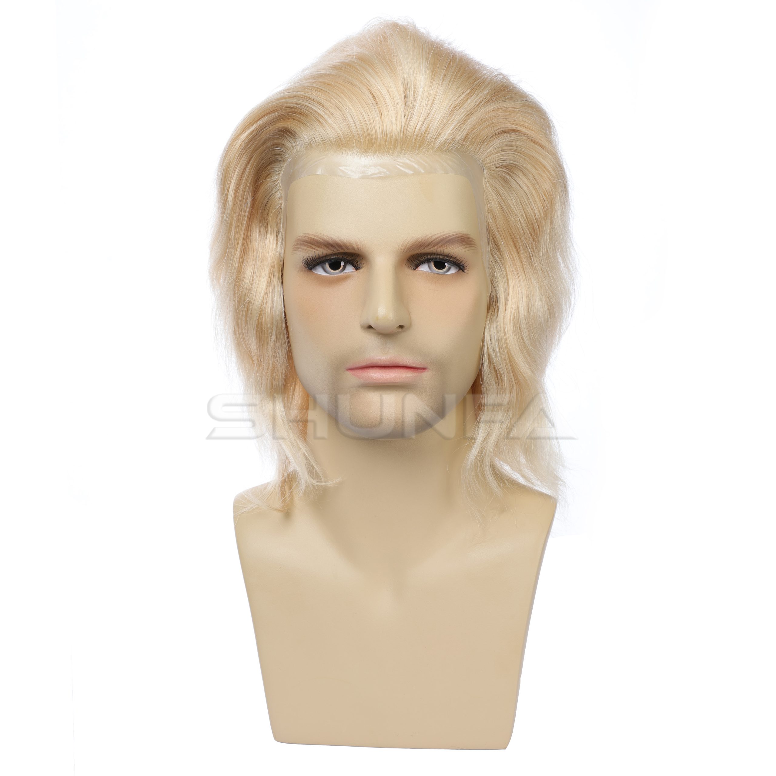 SFT-1463 Pu primeter full cap alopecia wigs 1 PU Around full cap #613 (8) 拷贝